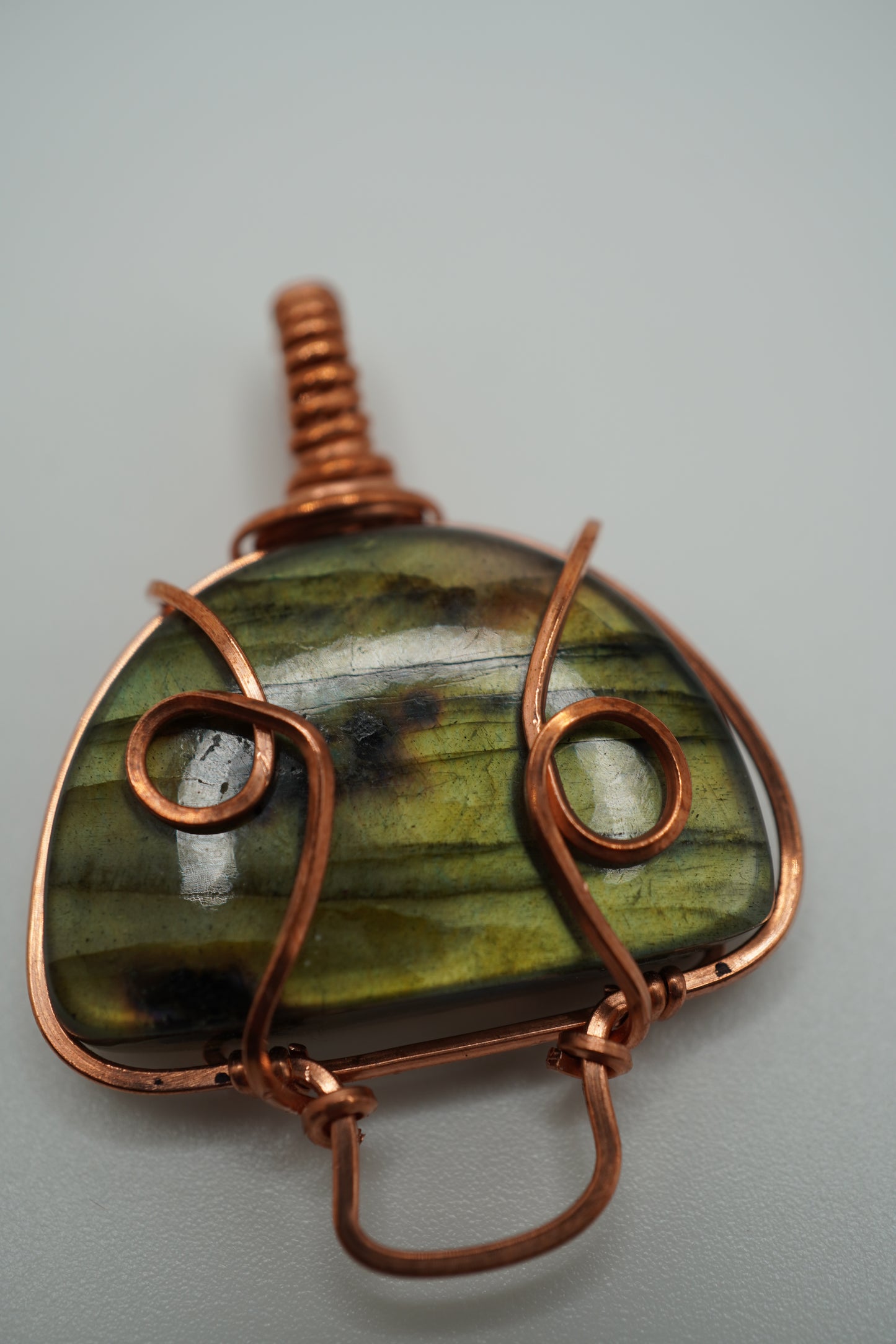 Labradorite mushroom pendant (small)