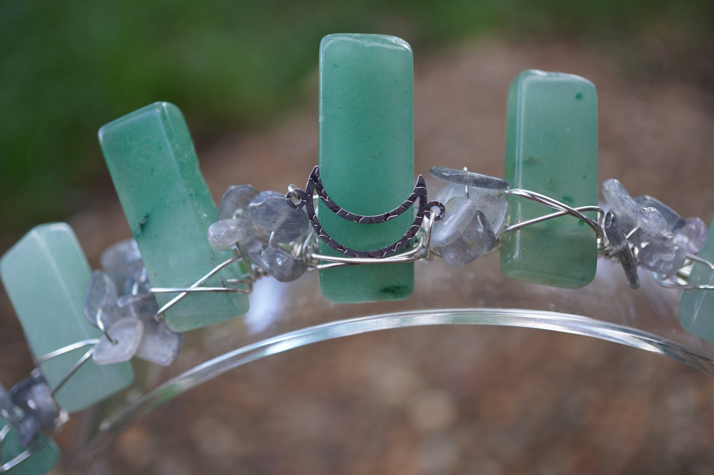 Green Aventurine and Labradorite Crown