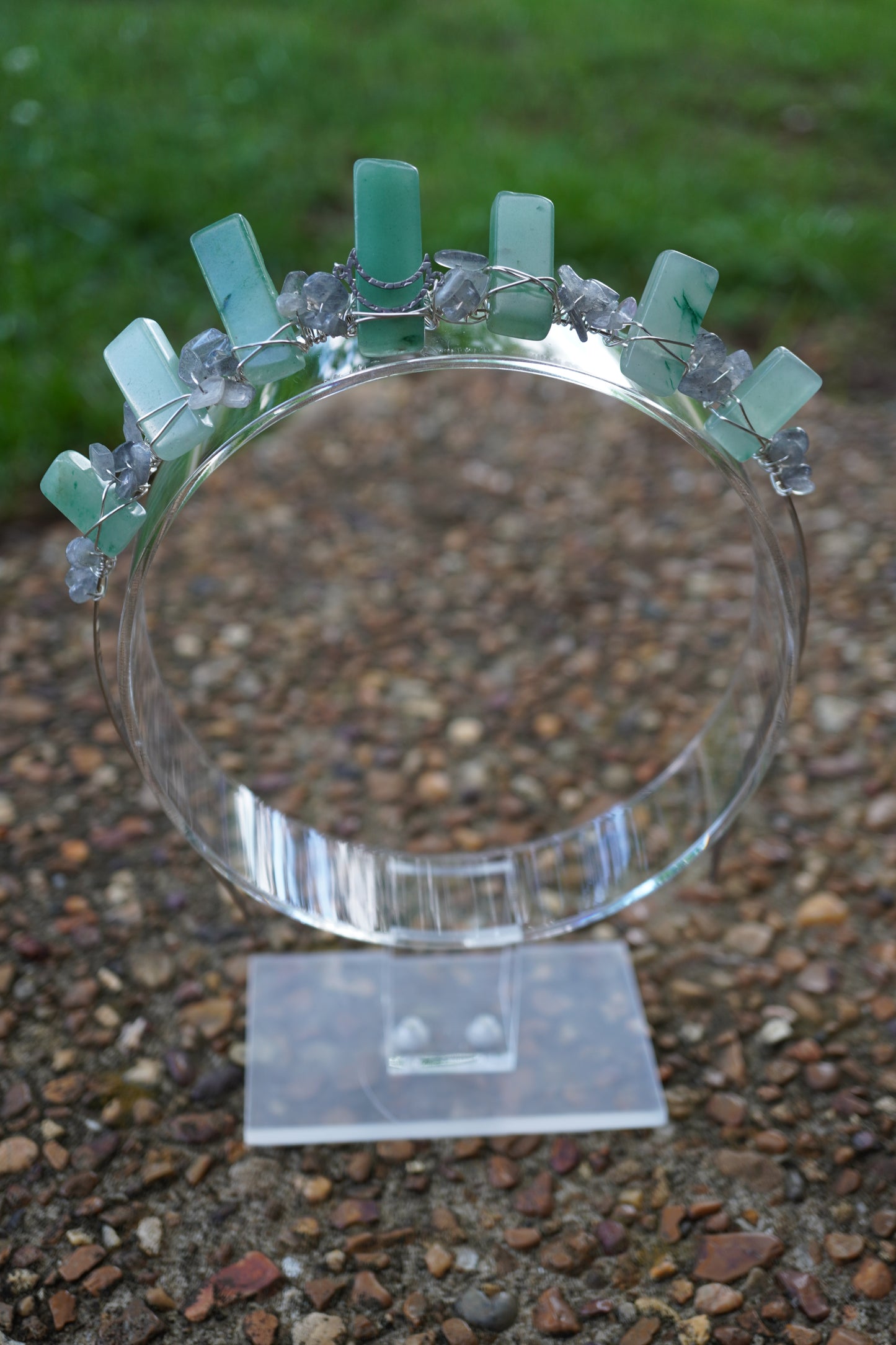 Green Aventurine and Labradorite Crown