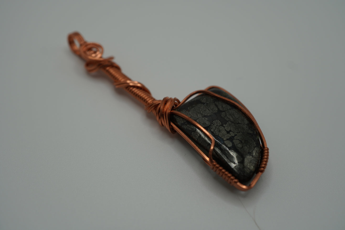 Natural Marcasite Agate Knife pendant (small)