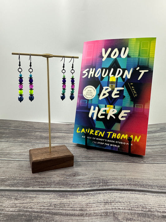 You Shouldn't Be Here: Book Cover Drop Earrings (2)