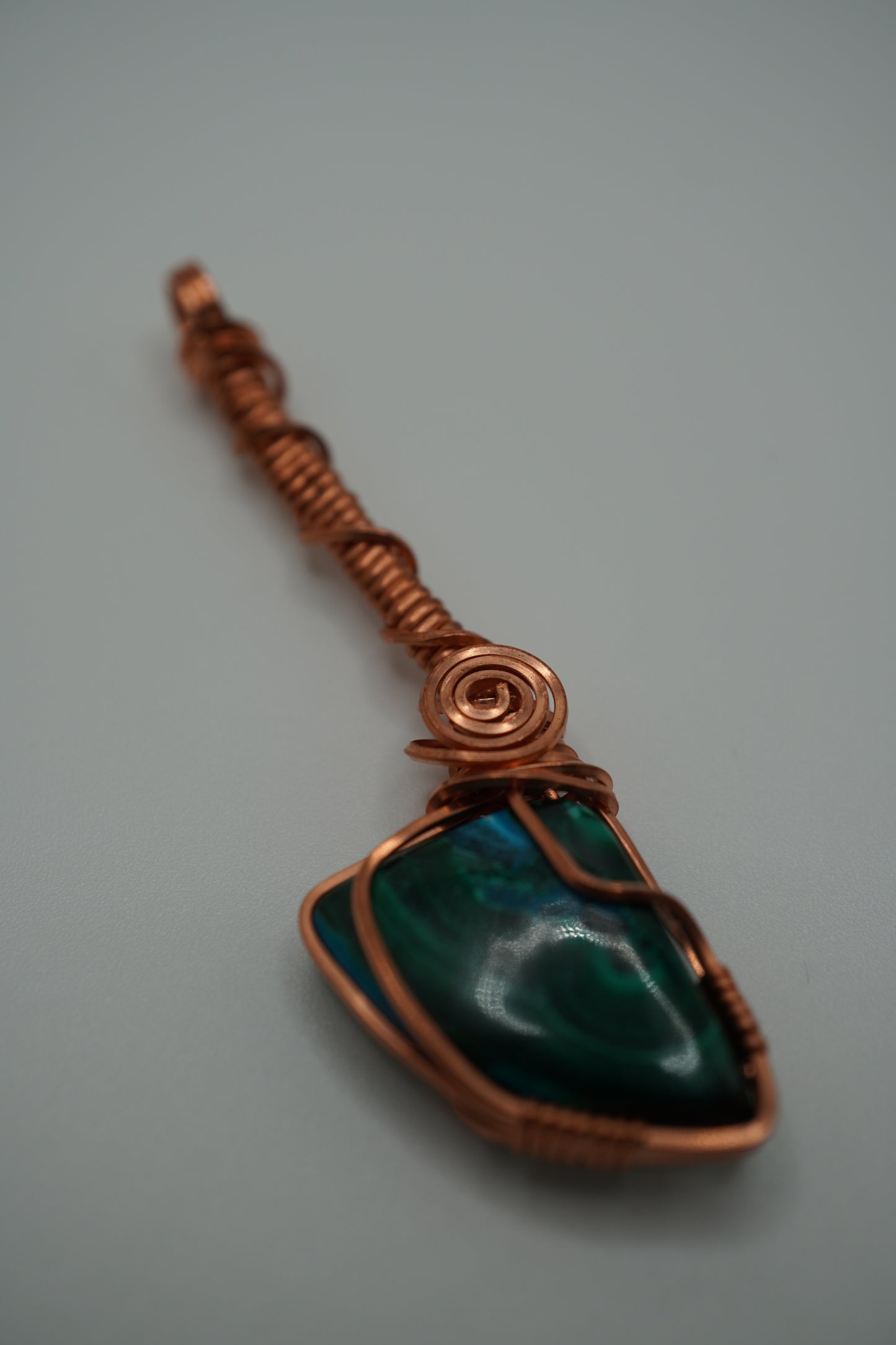 Malachite Knife pendant