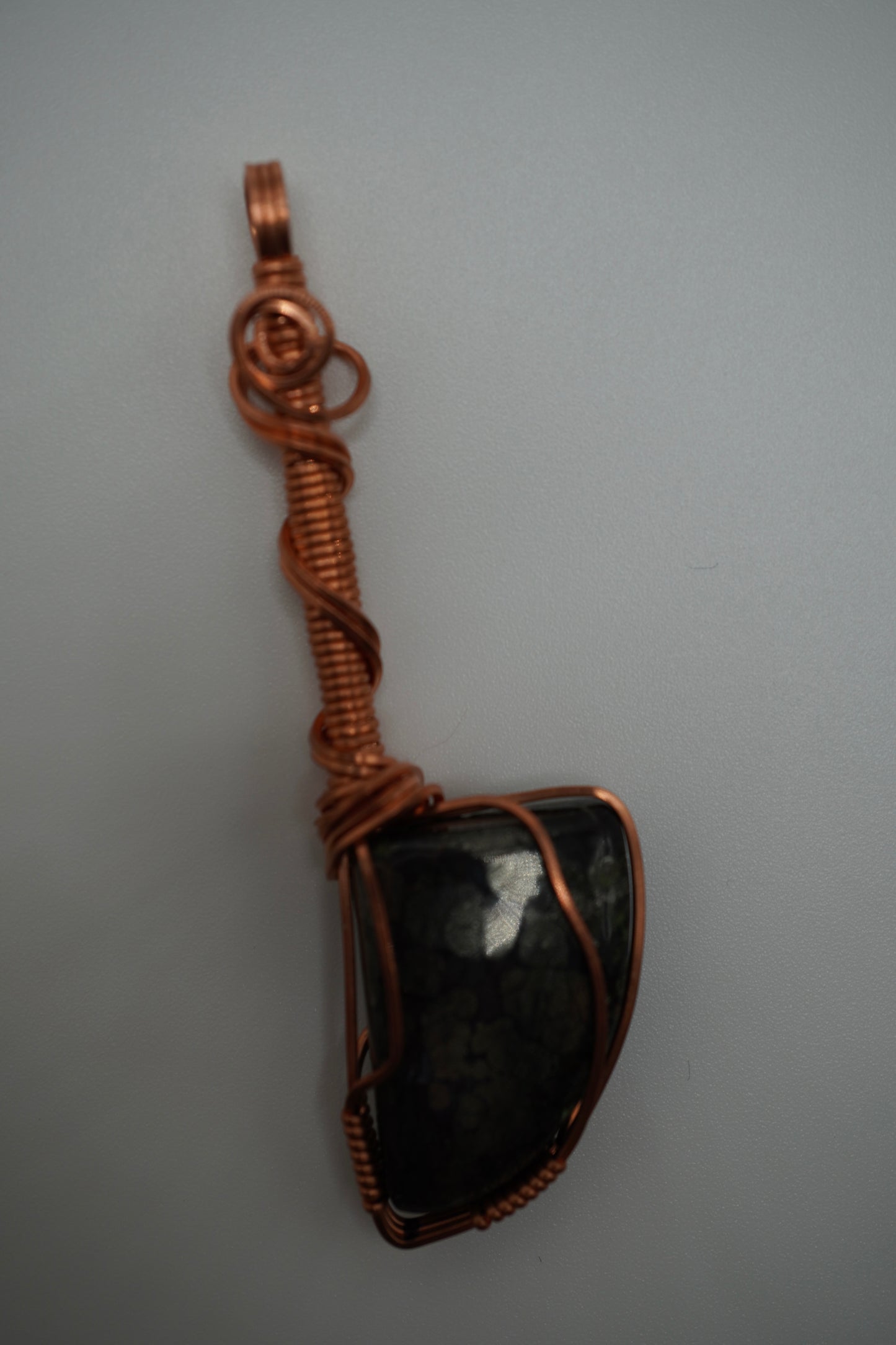 Natural Marcasite Agate Knife pendant (small)